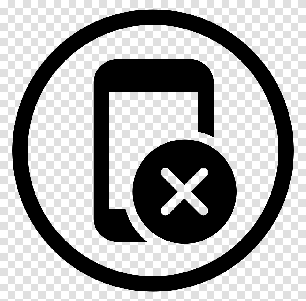 No Phone Cross, Logo, Trademark, Machine Transparent Png