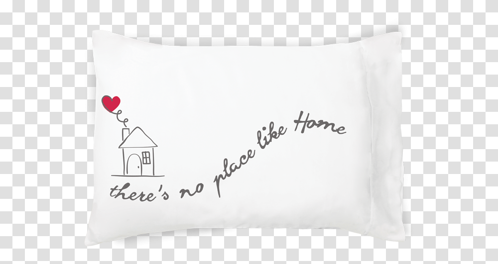 No Place Like Home Pillowcase Red Heart Cushion Transparent Png
