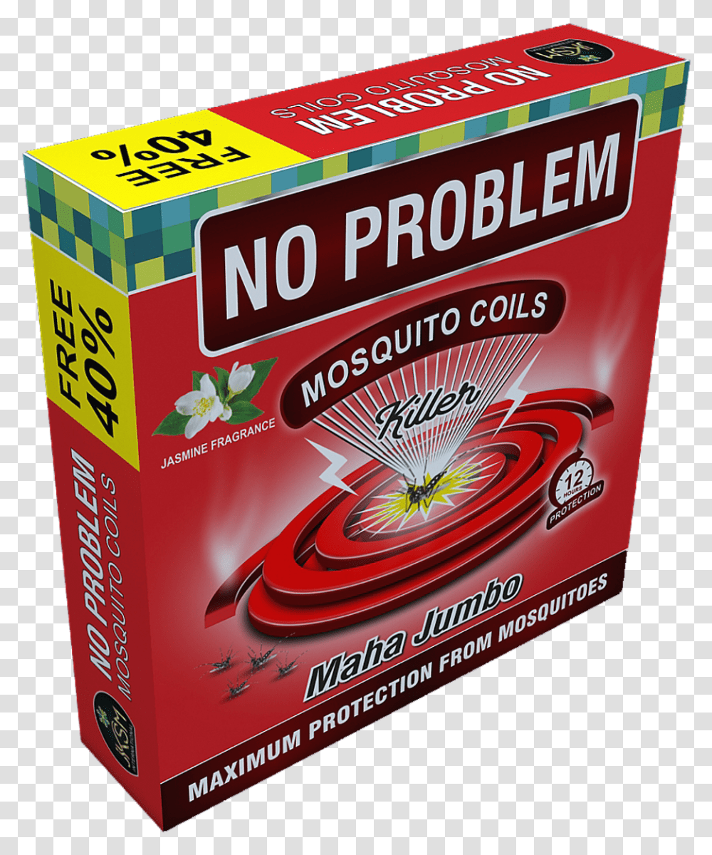 No Problem Anti Dengue Mosquito Coil No Problem Mosquito Coil, Food, Box, Dish, Meal Transparent Png