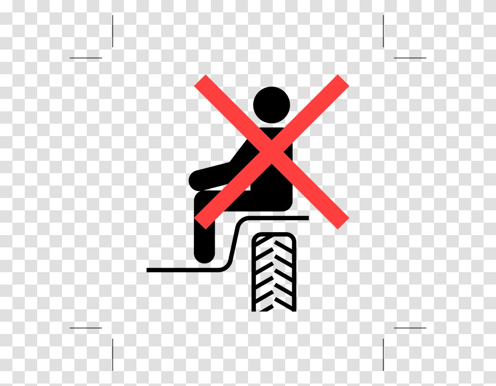 No Riding No Sitting Sign Prohibited Not Allowed Sitting Not Allowed, Cross, Logo, Trademark Transparent Png