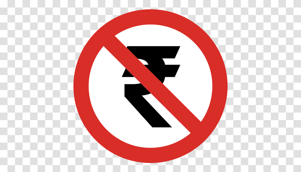 No Rupee Icon And Svg Vector Free Download Warren Street Tube Station, Symbol, Road Sign Transparent Png