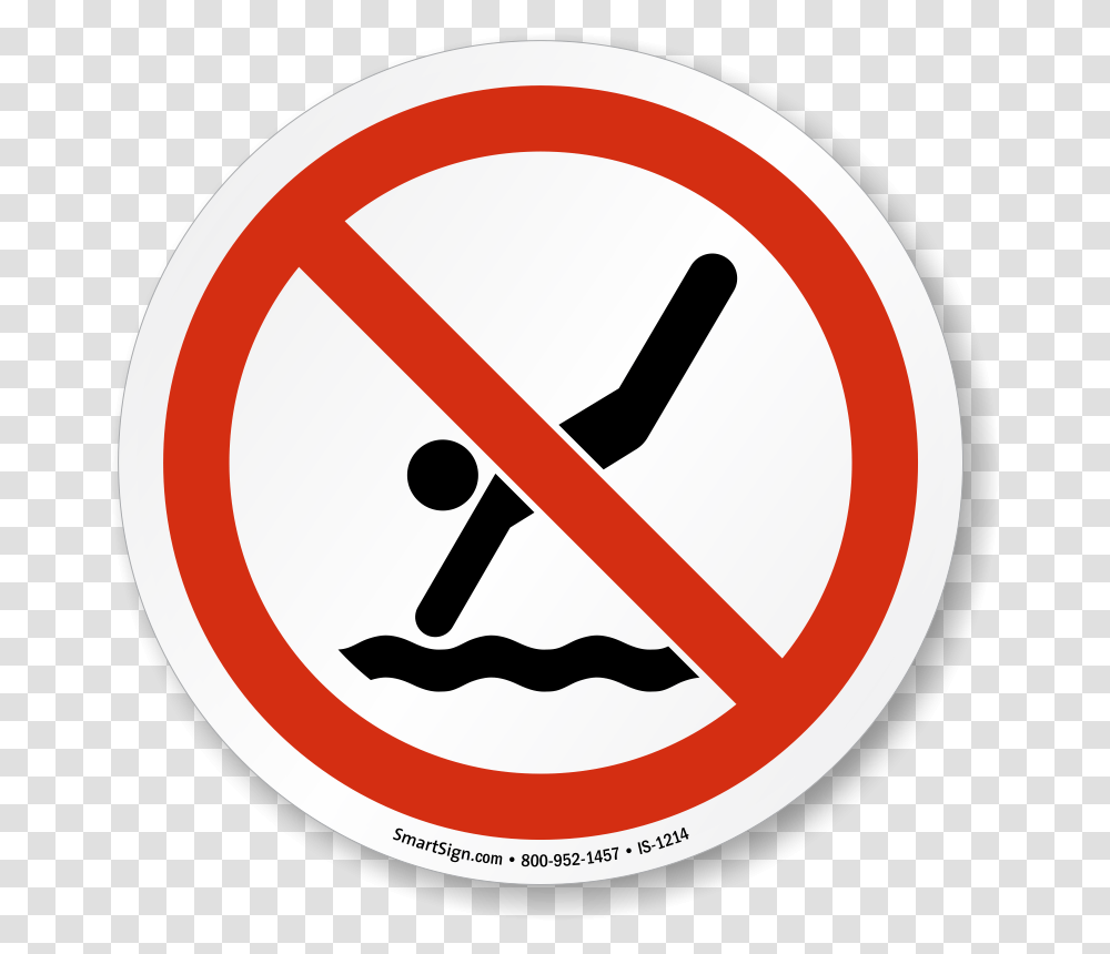 No Safety Signs Swimming Pool, Road Sign, Stopsign Transparent Png