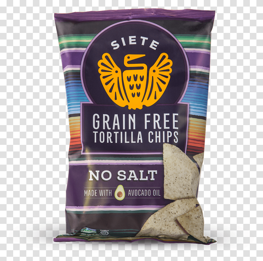 No Salt Grain Free Tortilla Chips Siete Grain Free Tortilla Chips, Food, Bread, Cushion, Plant Transparent Png