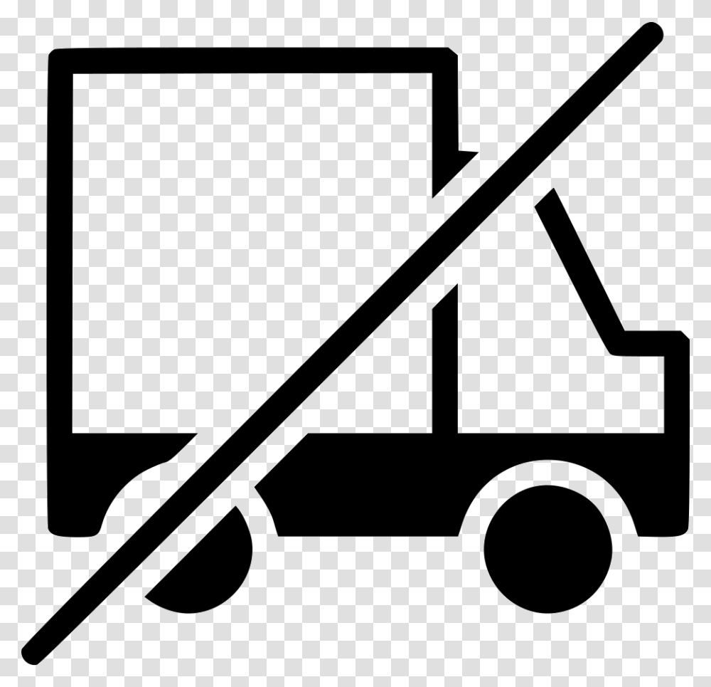 No Shipping Delivery Truck Vehicle Transport Svg No Shipping Icon, Axe, Tool, Shopping Cart, Stencil Transparent Png