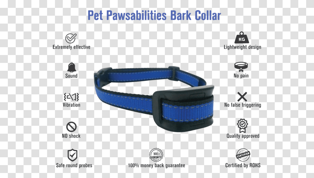 No Shock Humane Bark Control Collar For 10 120lb Dogs Strap, Accessories, Accessory, Goggles Transparent Png
