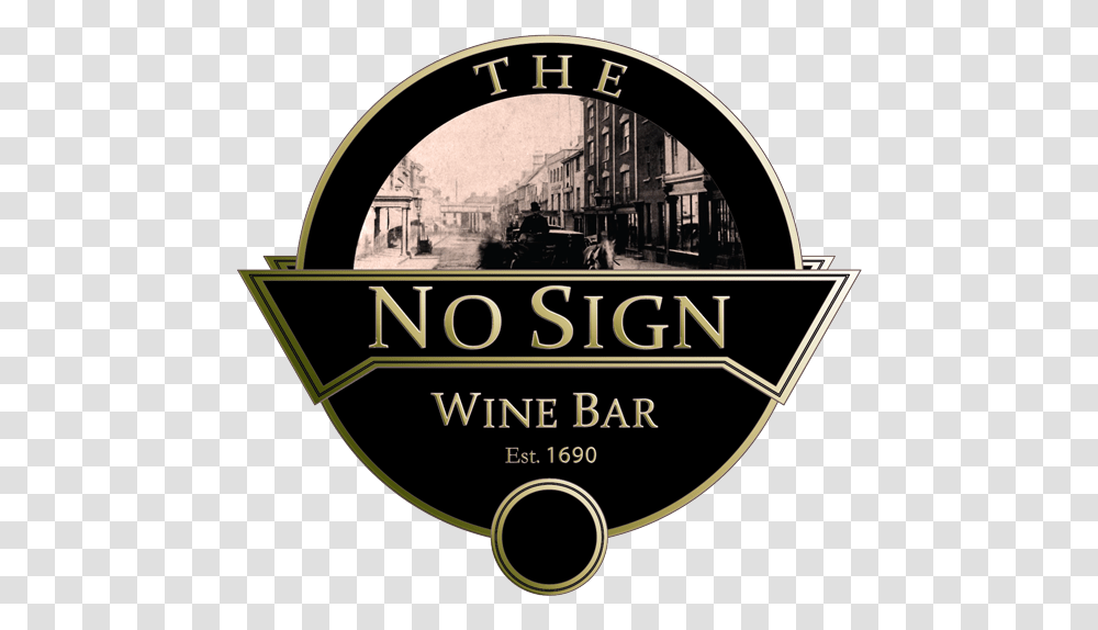 No Sign Bar Live Music Venue Food Wine Label, Logo, Symbol, Person, Building Transparent Png