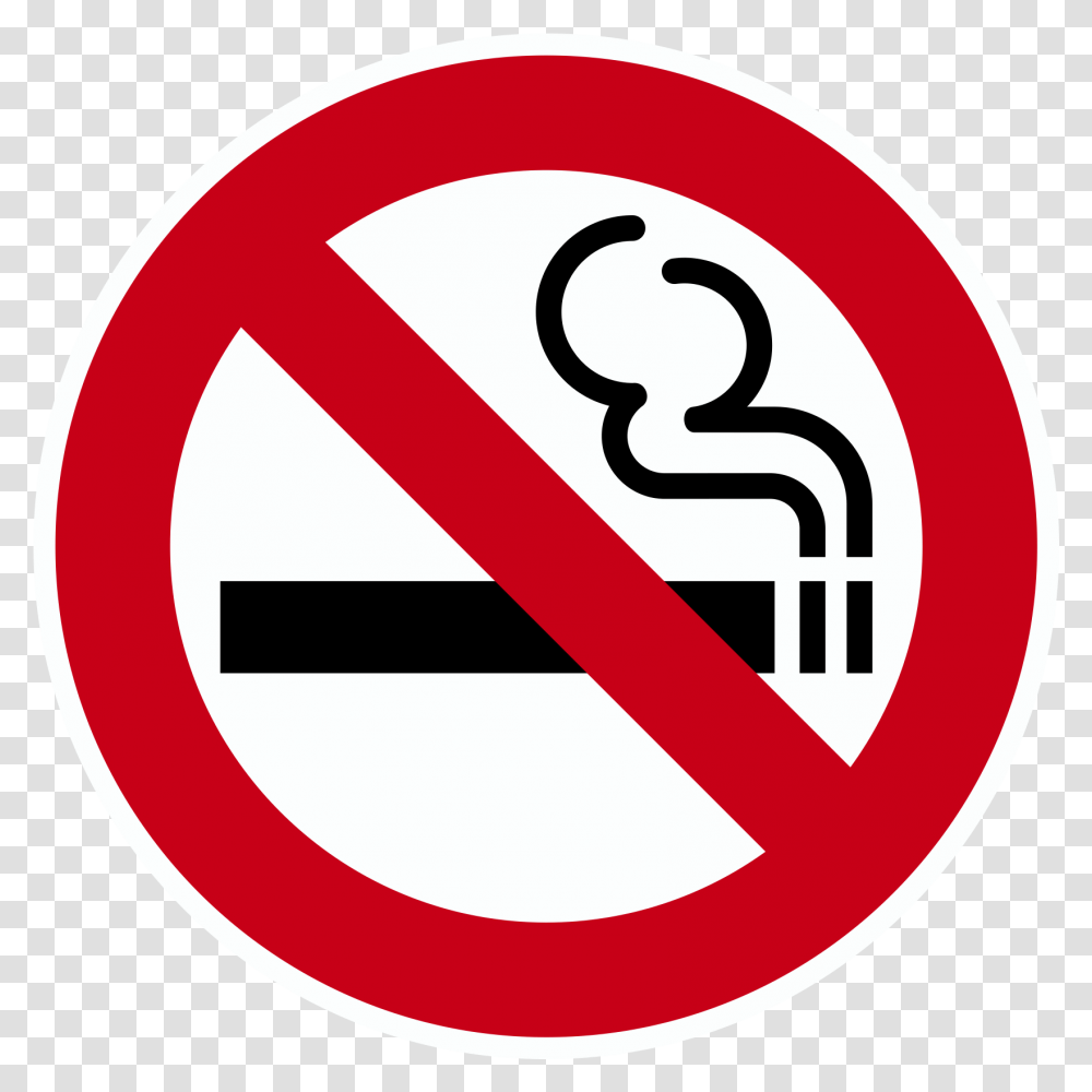 No Smoking Icon White Background No Smoking, Symbol, Road Sign, Stopsign Transparent Png