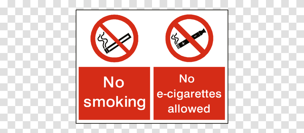 No Smoking No E Cigarette Dual Sign No Smoking No Naked Lights, Road Sign, Stopsign Transparent Png