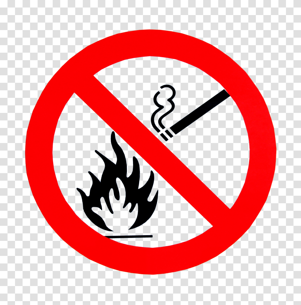 No Smoking No Fire Sign Image, Road Sign, Stopsign, Label Transparent Png