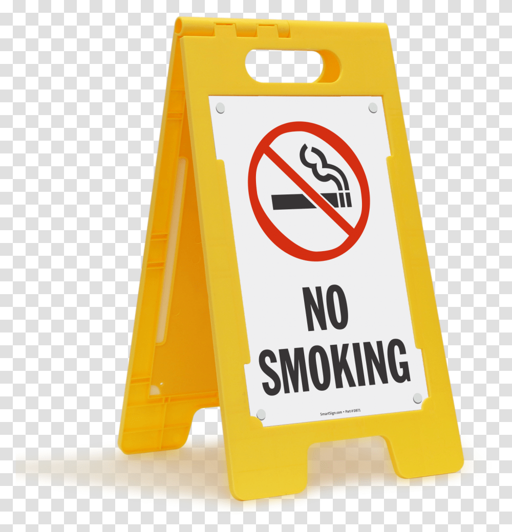 No Smoking Standing Floor Sign Sku Sf 0134 Mysafetysigncom Safety Signs No Smoking, Fence, Symbol, Barricade, Road Sign Transparent Png