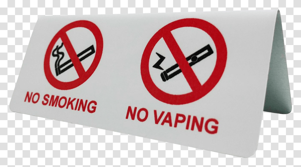 No Smoking Vaping Countertop Notice No Smoking No Vaping Tent Sign, Symbol, Road Sign, Stopsign, Word Transparent Png