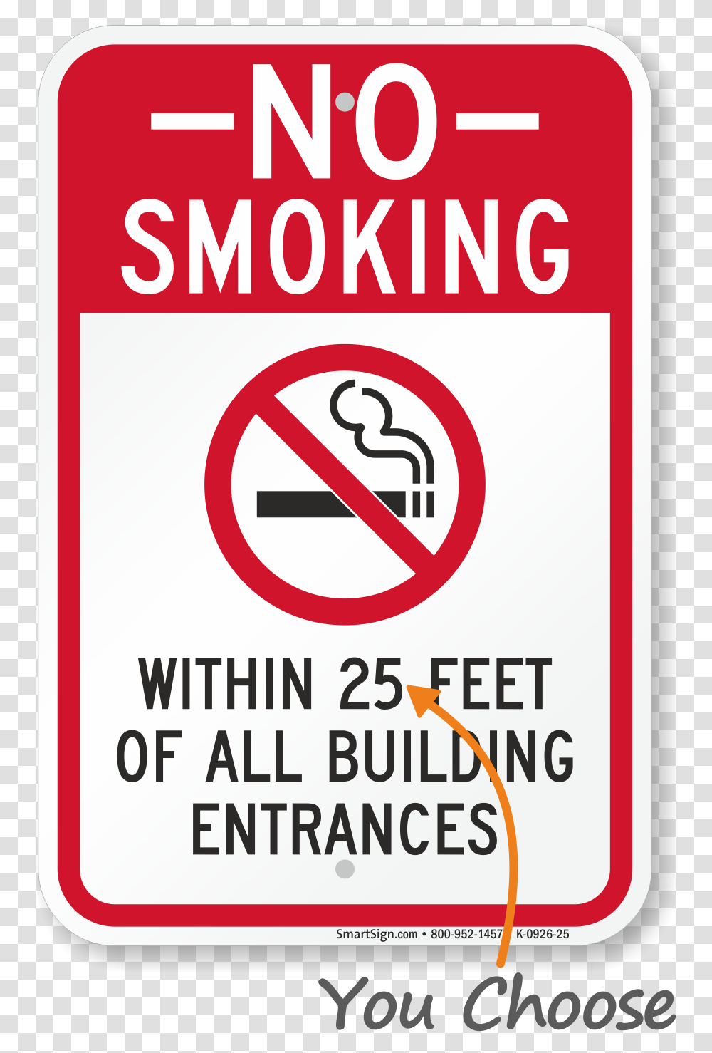 No Smoking Within 7 Meters Of Building, Sign, Road Sign, Advertisement Transparent Png