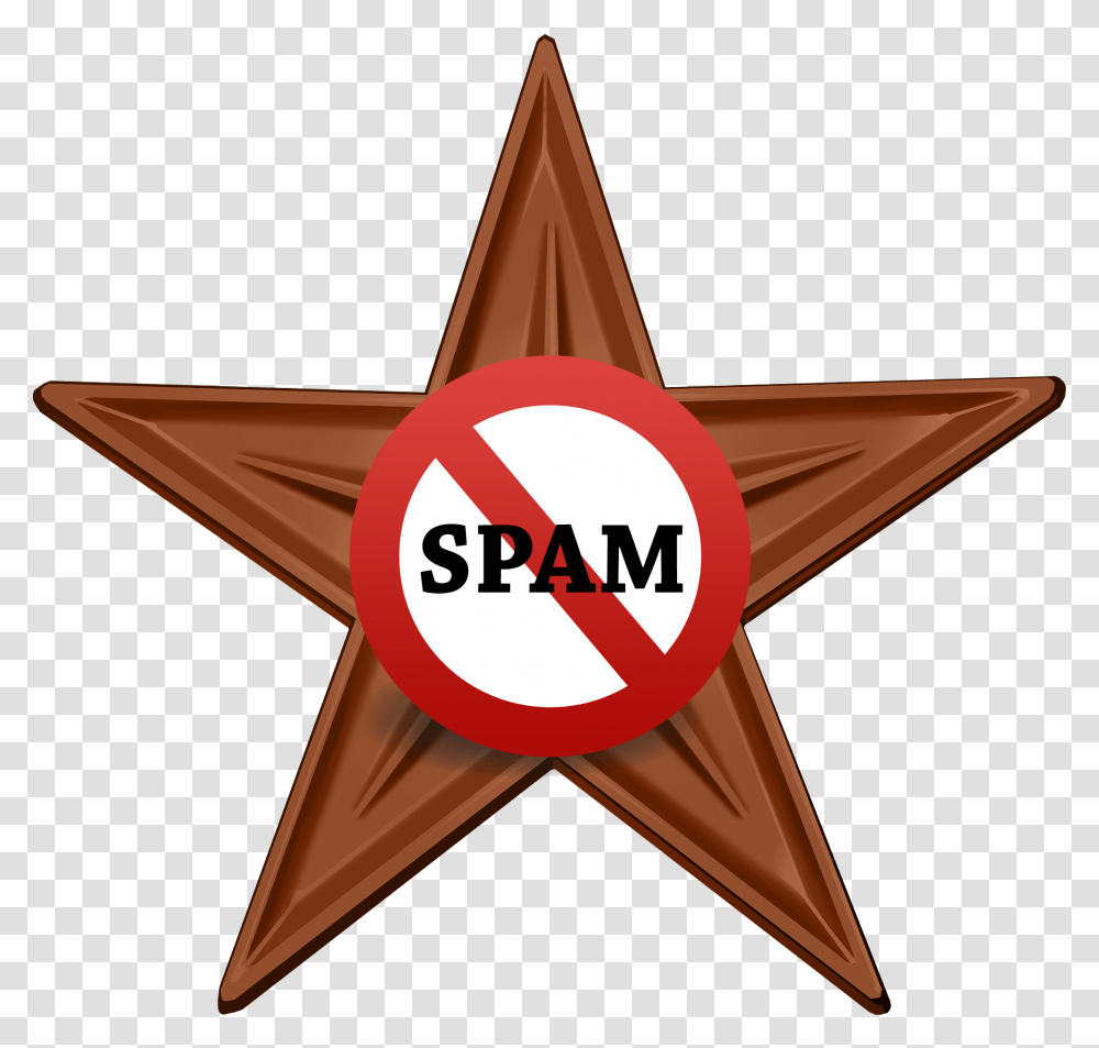 No Spam Barnstar Hires, Star Symbol Transparent Png