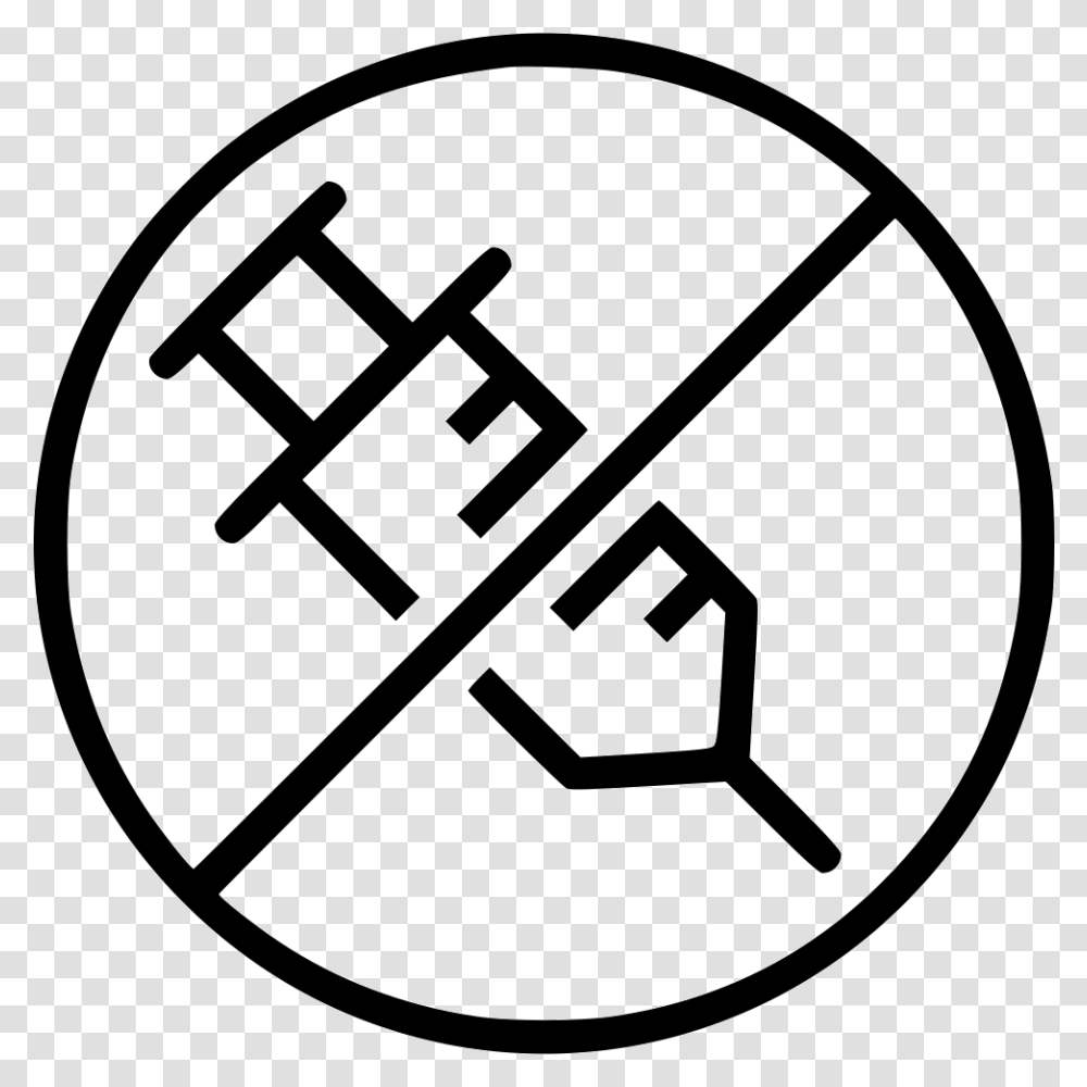 No Steroid Hormone Drug Banned Prohibited Hormone Free Icon, Hand, Stencil, Number Transparent Png