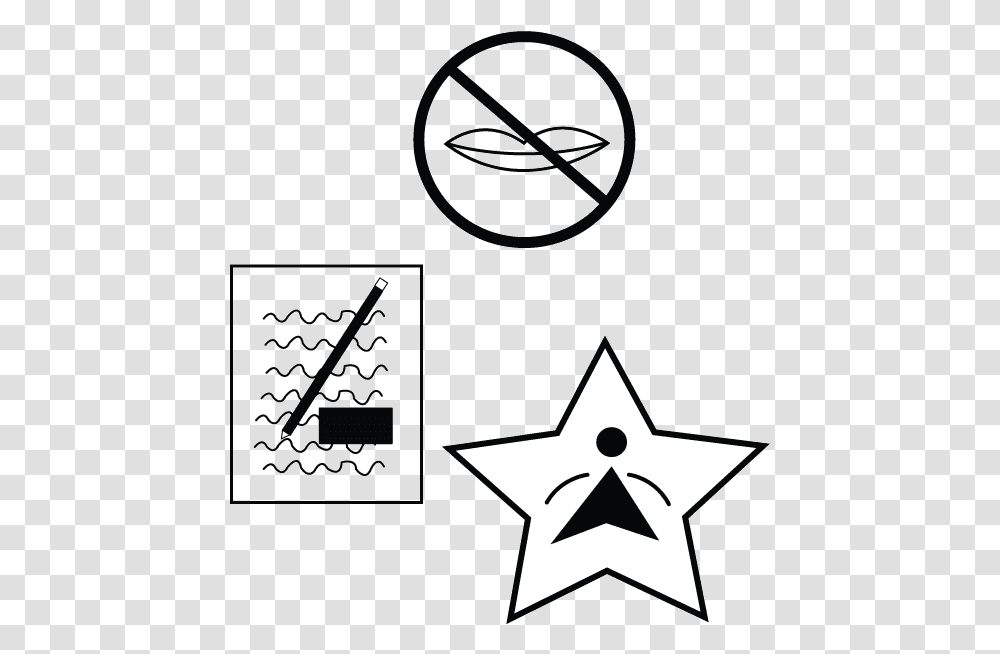 No Talking Clipart Star Shape, Star Symbol Transparent Png