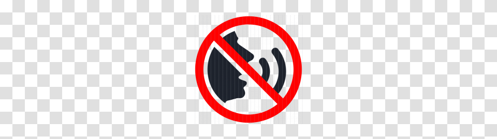 No Talking Sign Icon, Gate, Road Sign Transparent Png