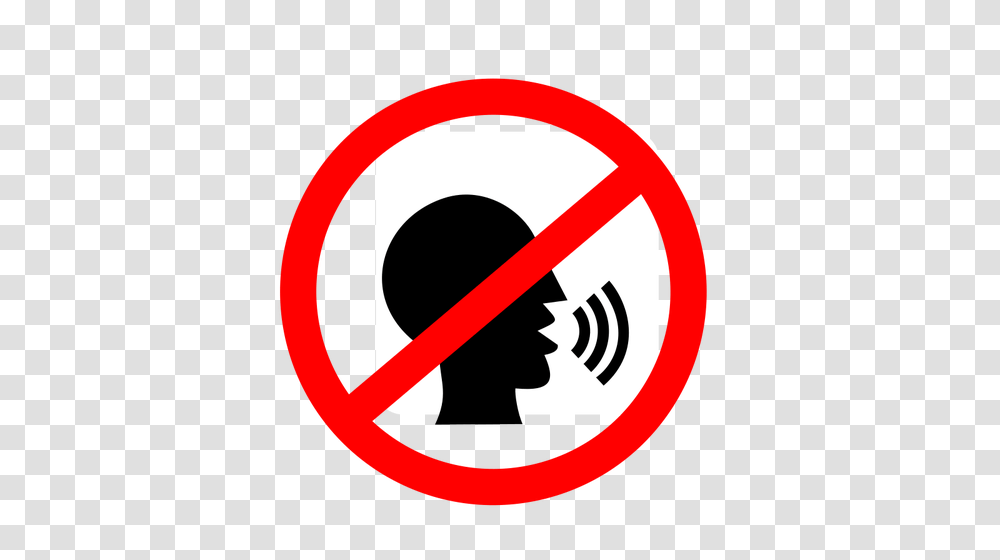 No Talking Sign, Road Sign, Stopsign Transparent Png