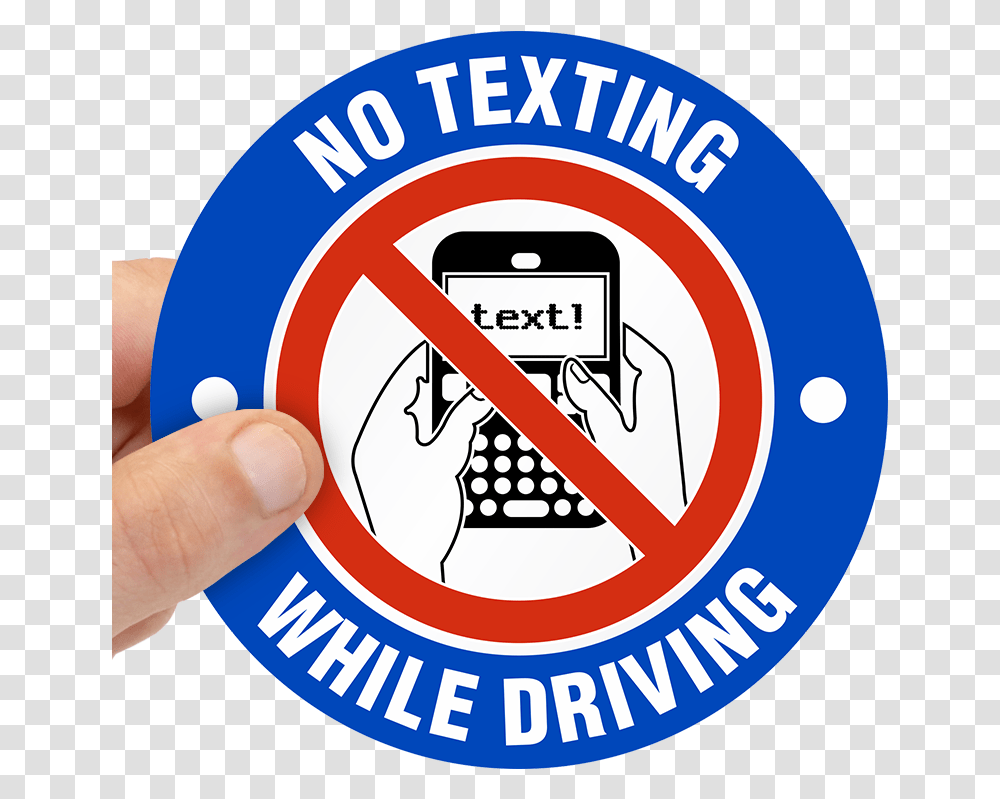 No Texting While Driving It's The Law Download Texting While Driving, Label, Machine, Person, Human Transparent Png