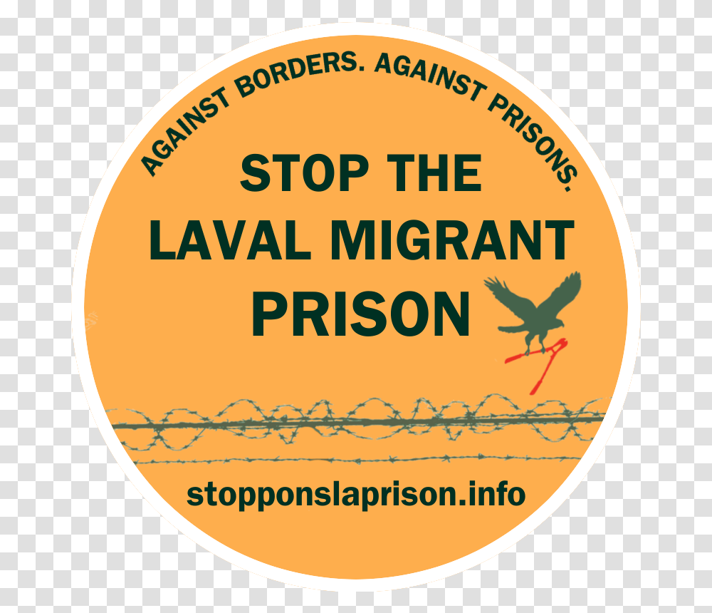 No To A New Prison For Refugees And Migrants In Laval Sign, Label, Text, Sticker, Word Transparent Png