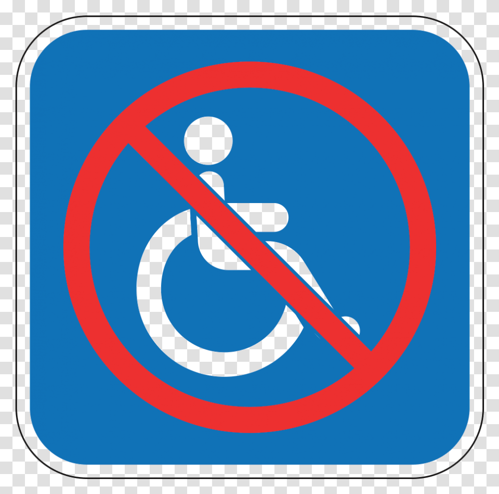 No To Wheelchair, Sign, Road Sign, Light Transparent Png