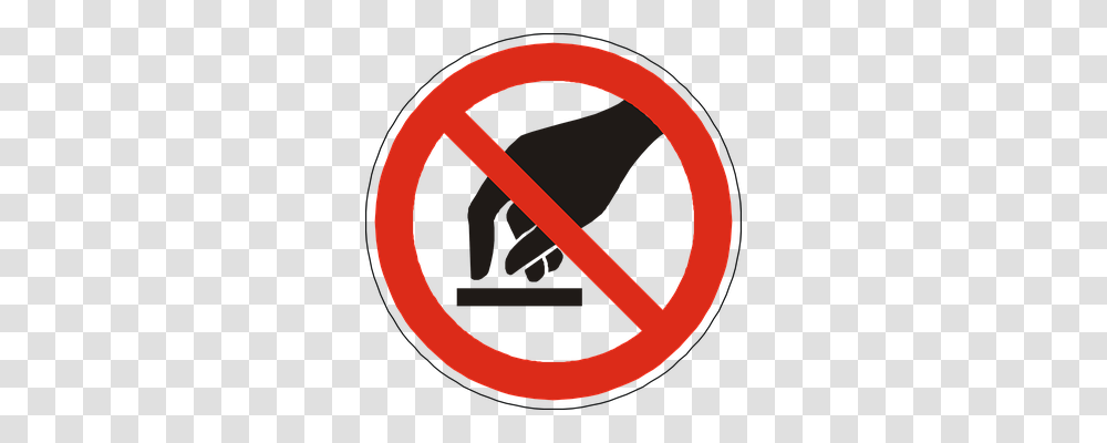 No Touching Symbol, Road Sign, Stopsign Transparent Png