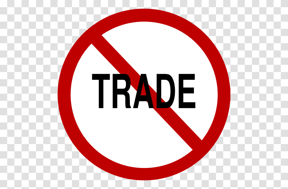 No Trade Clip Art, Road Sign, Stopsign Transparent Png