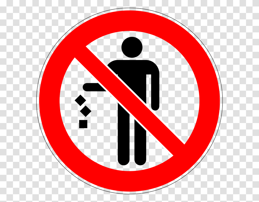 No Trash Cliparts Free Download Clip Art, Road Sign, Stopsign Transparent Png