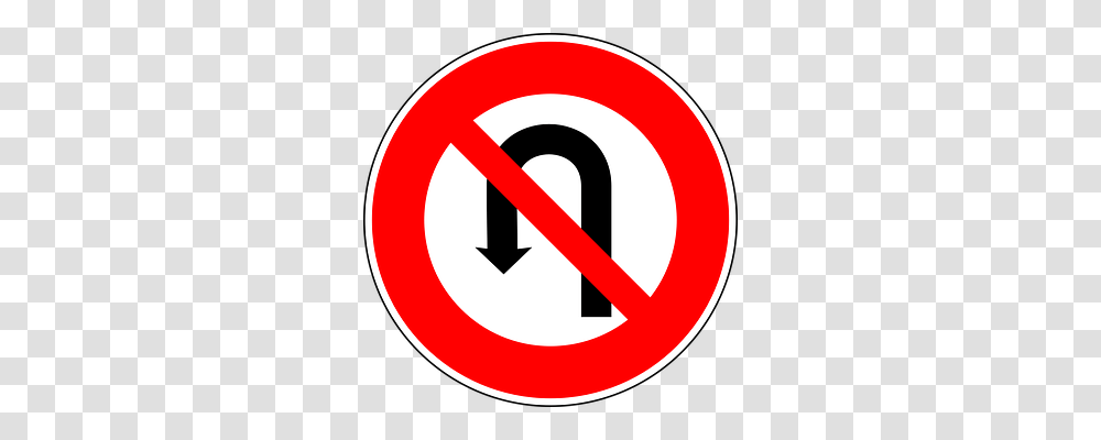 No U Turn Transport, Road Sign, Stopsign Transparent Png