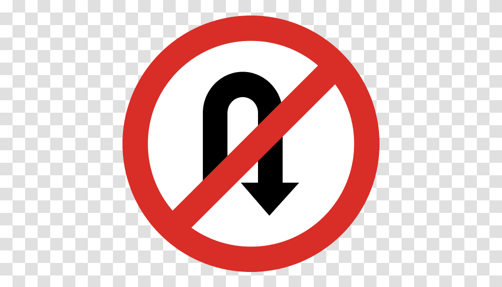 No U Turn Sign Icon And Svg Vector Dot, Symbol, Road Sign, Stopsign, Tape Transparent Png