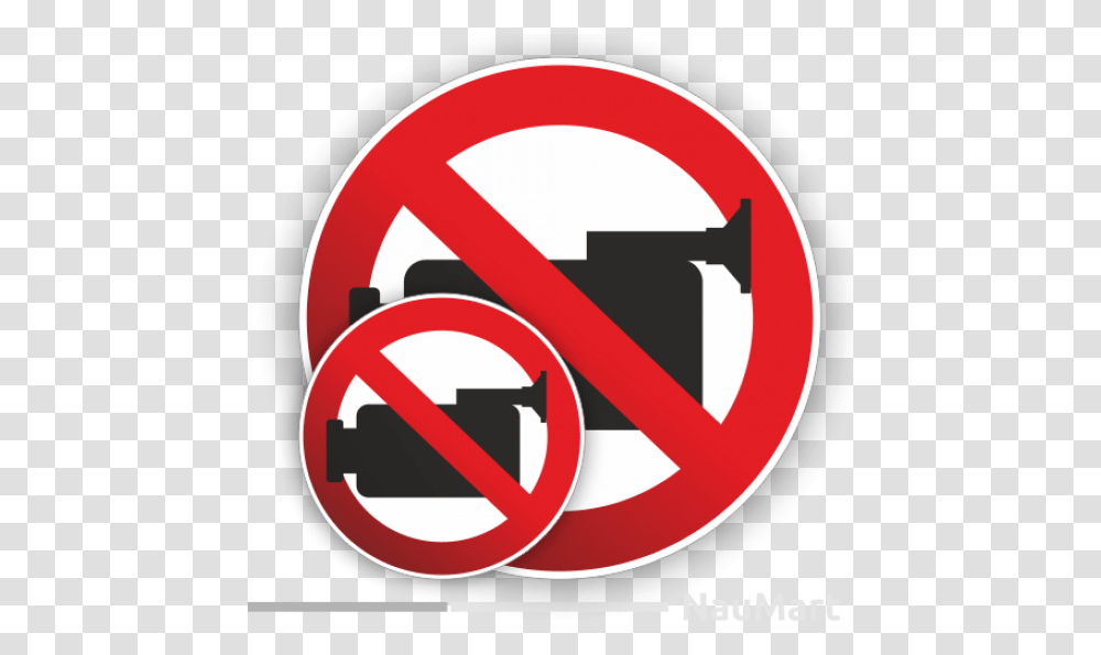 No Video Recording Prohibition Warning Sign Sticker Decal Park, Symbol, Road Sign, Stopsign Transparent Png