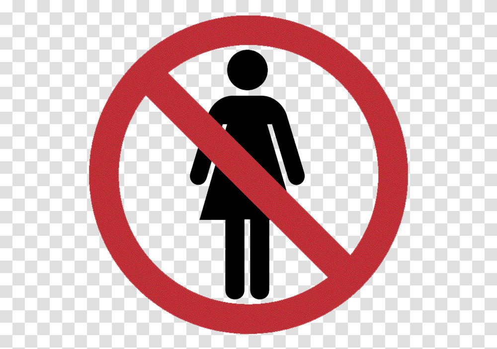 No Women Allowed, Sign, Road Sign Transparent Png