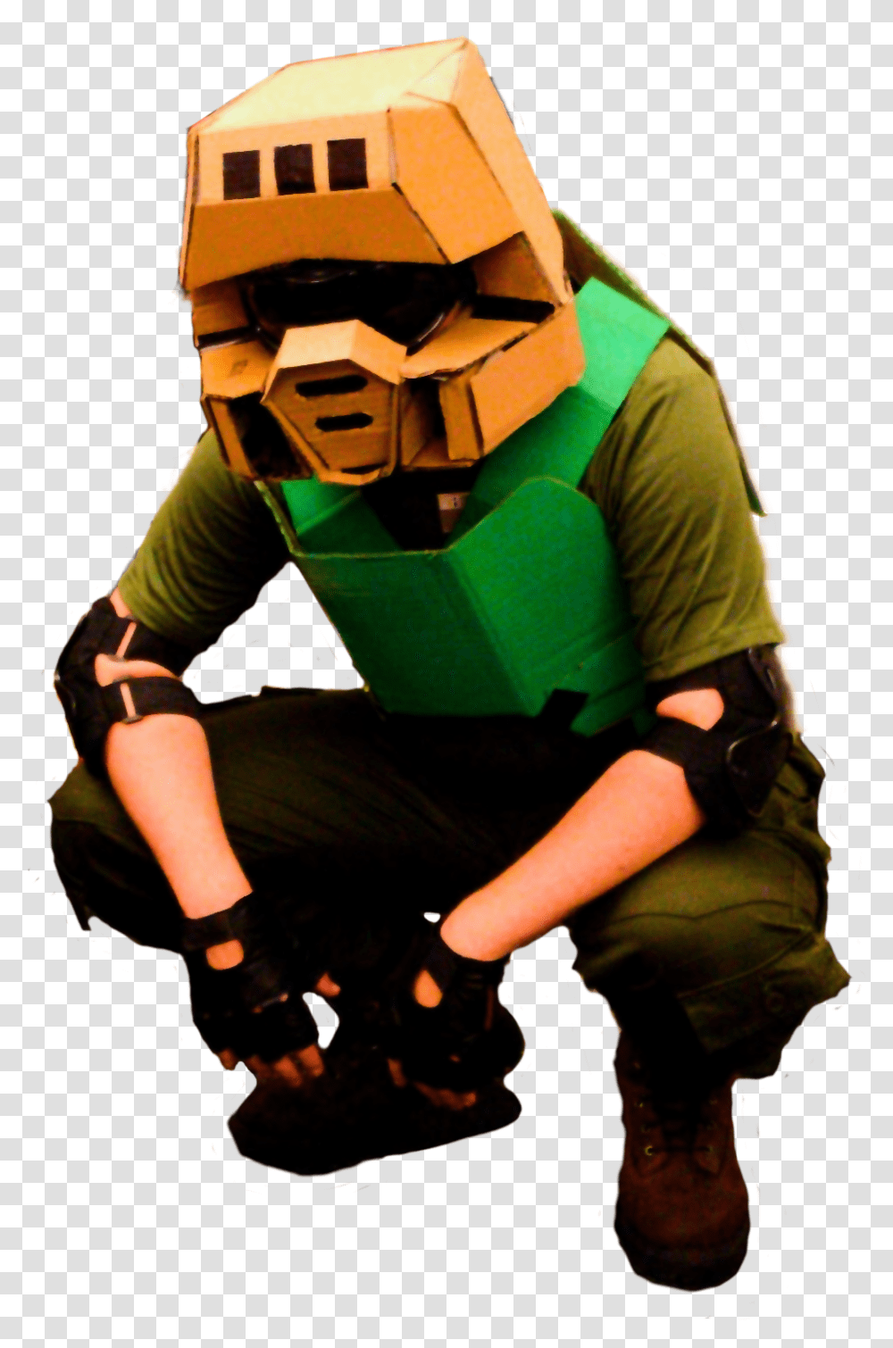 No You Will Be Kill Demunz Doom Guy Costume Costume, Person, Helmet, Robot Transparent Png