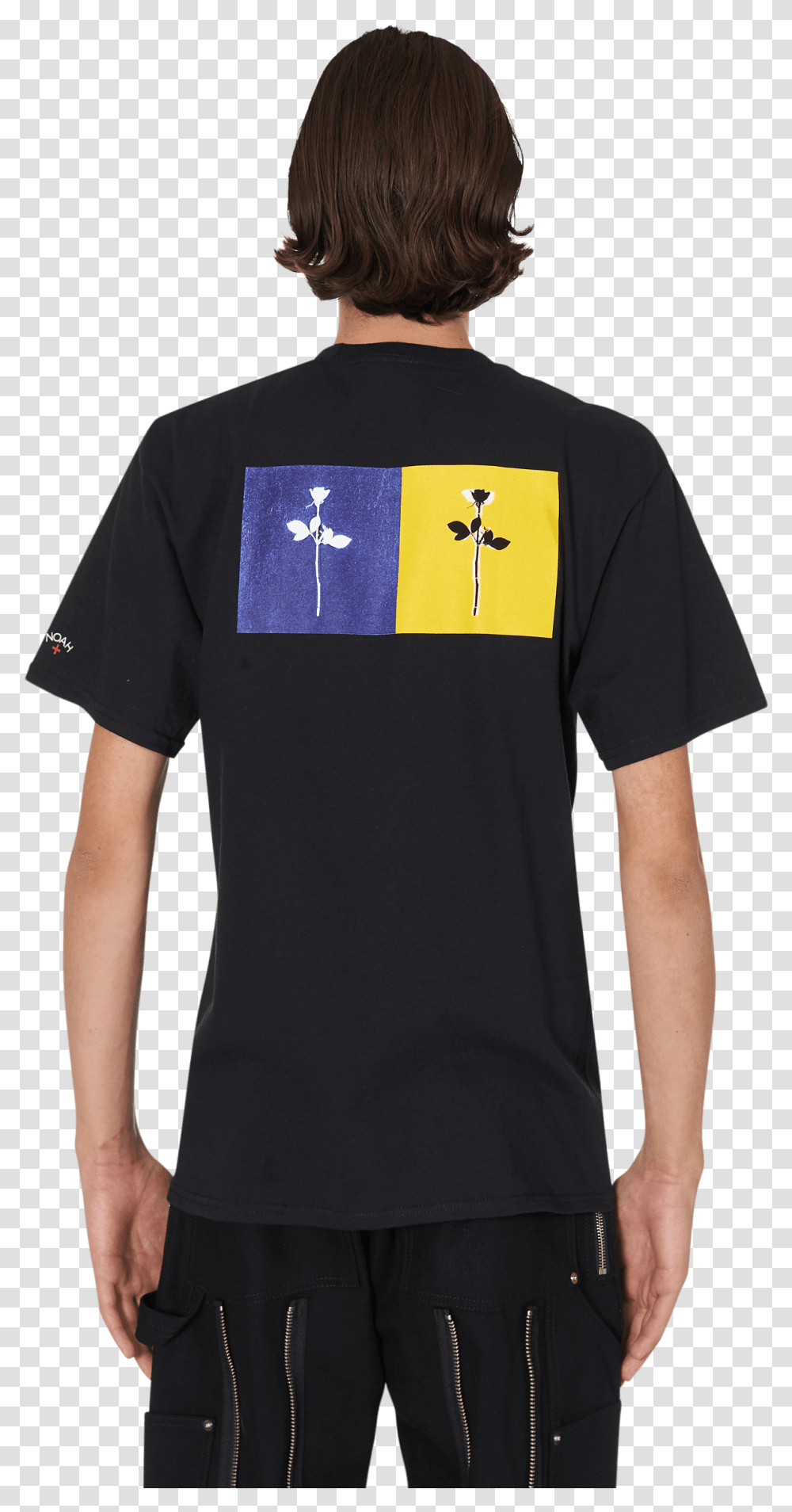 Noah Depeche Mode Enjoy The Silence T Navy Champion Heritage Tee, Clothing, Apparel, Sleeve, Person Transparent Png