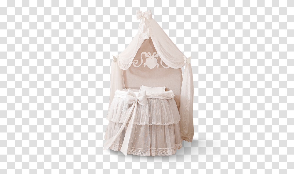 Noble Crib In Pastel Pink Culle Di Lusso Per Neonati, Furniture, Cradle, Wedding Gown, Robe Transparent Png