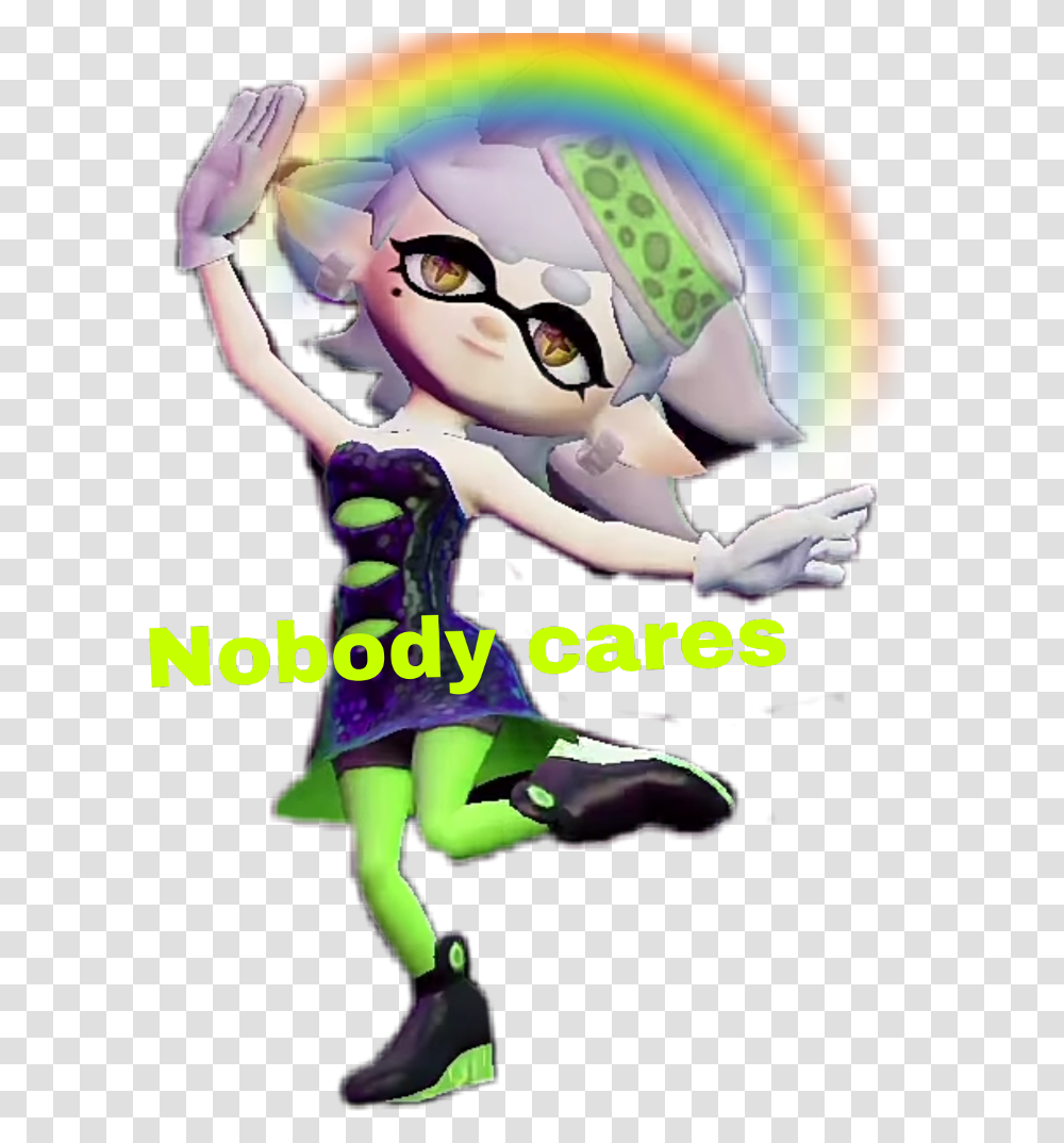 Nobody Clipart Splatoon Marie Nobody Cares, Poster, Advertisement, Person Transparent Png