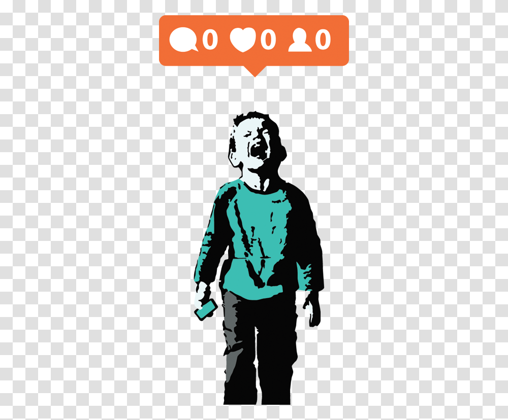 Nobody Likes Me Banksy Wall Sticker, Poster, Advertisement, Stencil, Person Transparent Png