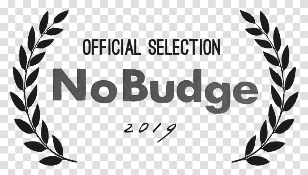 Nobudge Laurels Official Selection 2019 Nobudge Laurel, Alphabet, Word, Face Transparent Png