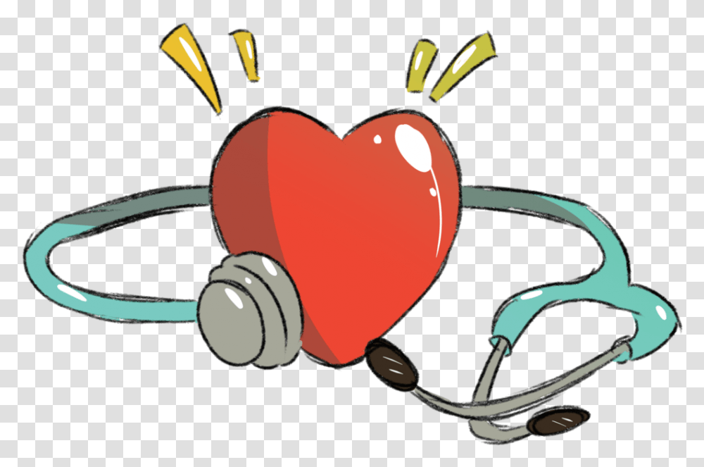 Nocosprayer Full Size Heart Stethoscope Clipart, Electronics, Headphones, Headset Transparent Png