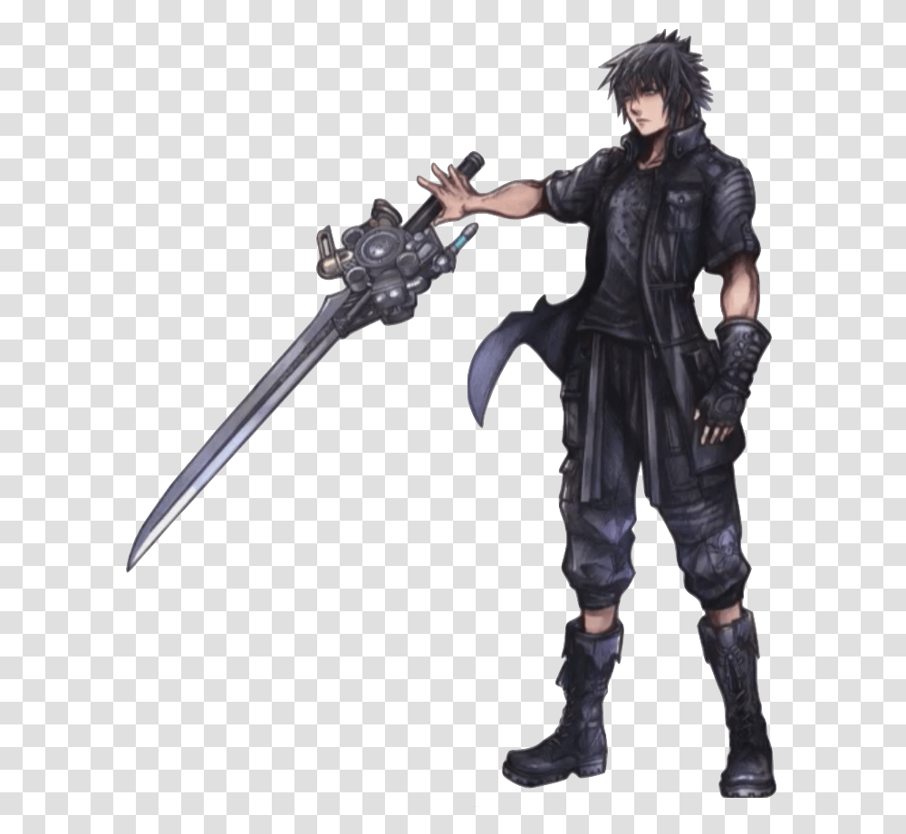 Noctis Lucis Nt Final Fantasy Characters In Kingdom Hearts, Ninja, Person, Human, Weapon Transparent Png