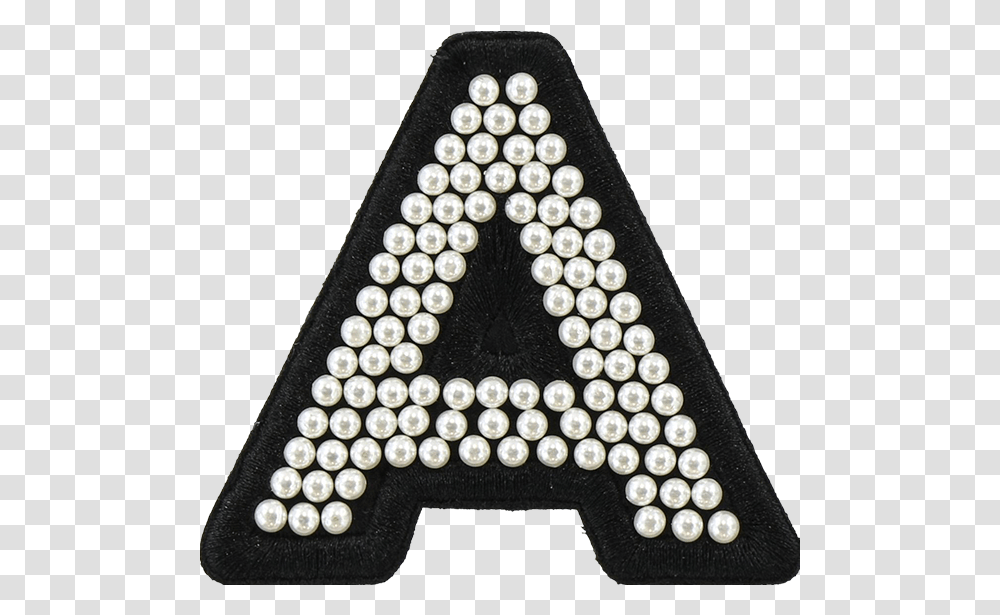 Noir Pearl Letter Patches Track Spikes, Triangle, Accessories, Accessory, Jewelry Transparent Png