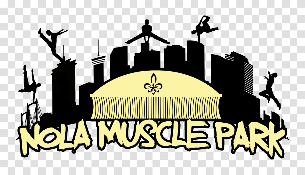 Nola Muscle Park Ninja Warrior Style Gym, Logo, Alphabet Transparent Png