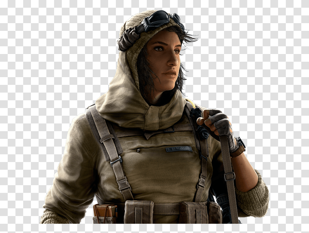 Nomad Overview Nomad Rainbow Six, Person, Face, Military Uniform Transparent Png