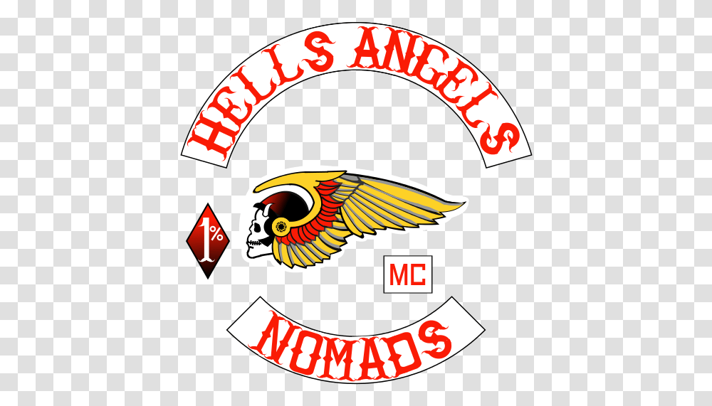 Nomads Hells Angels Nomads, Logo, Symbol, Trademark, Bird Transparent Png