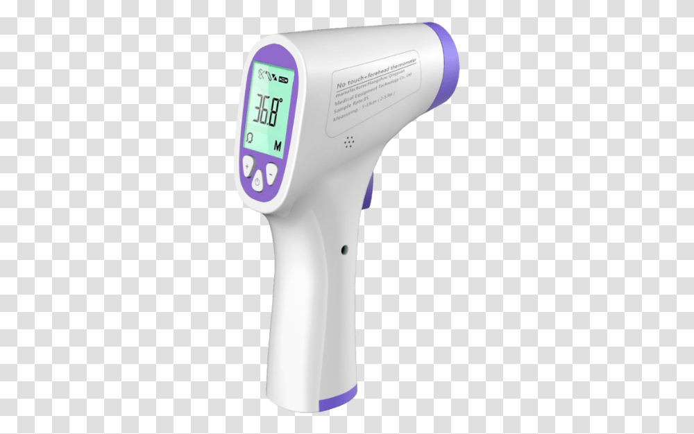 Non Contact Temporal Digital Thermometer Thermometer, Blow Dryer, Appliance, Hair Drier, Digital Watch Transparent Png