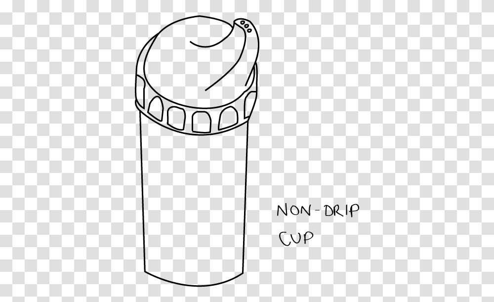 Non Drip Cup Line Art, Gray, World Of Warcraft Transparent Png