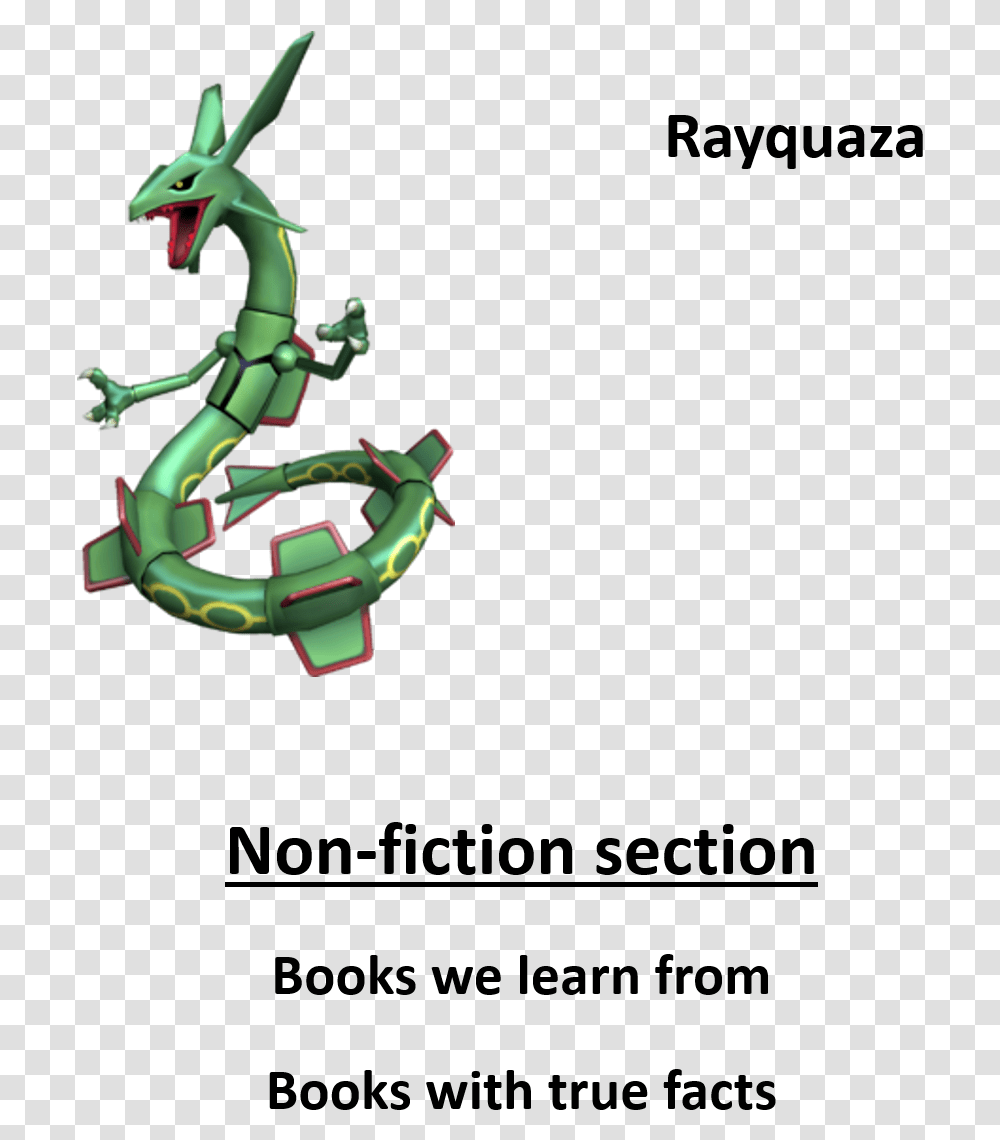 Non Fiction True Facts Pokemon Rayquaza, Toy, Dragon Transparent Png