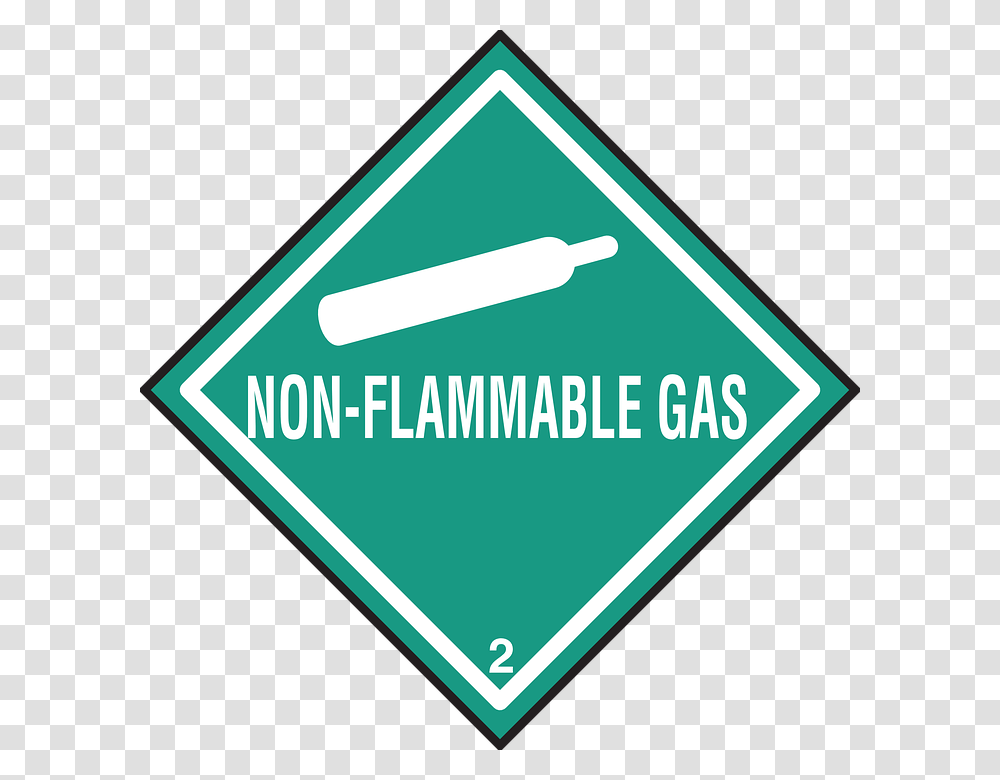 Non Flammable Gas Hazard Sign, Road Sign, Triangle, Stopsign Transparent Png