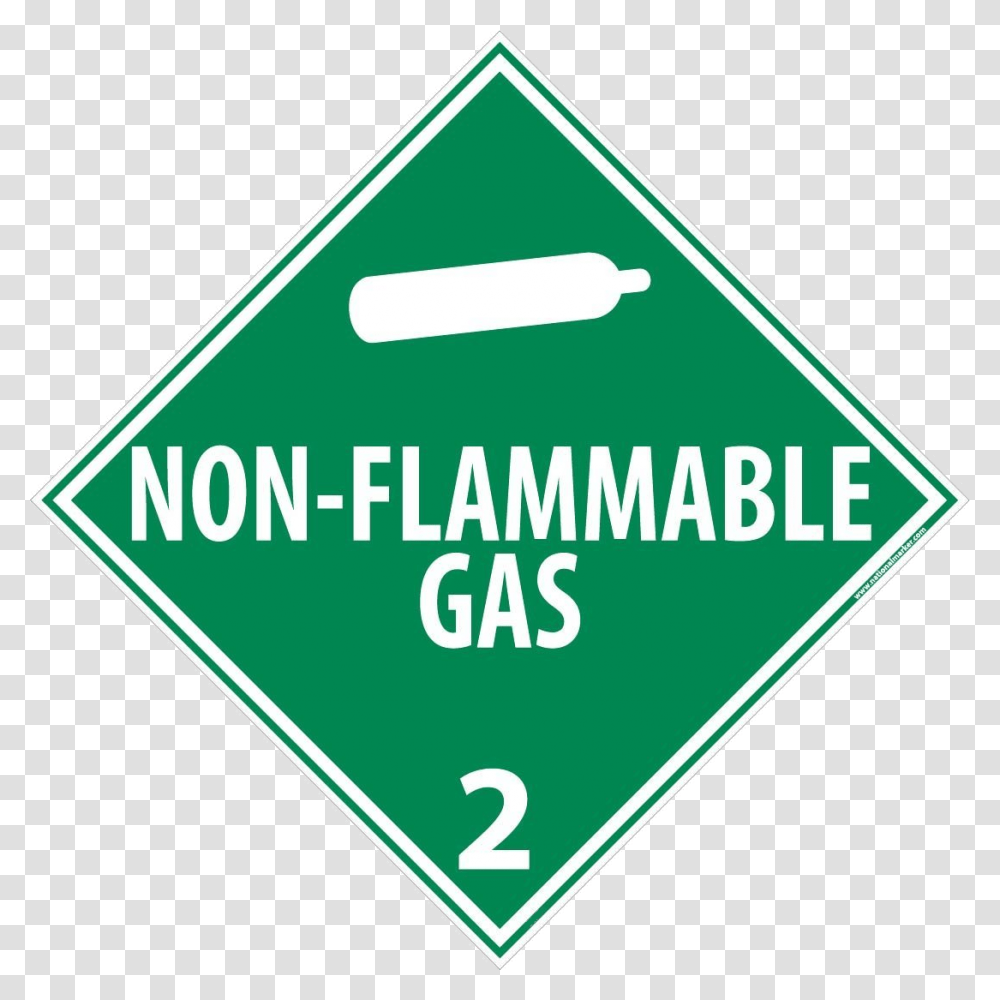 Non Flammable Gas Label, Road Sign Transparent Png