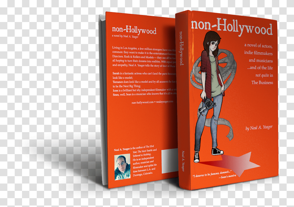 Non Hollywood A Novel By Neal A Flyer, Book, Poster, Paper, Advertisement Transparent Png