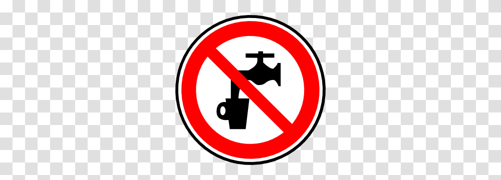 Non Potable Water Clip Art, Road Sign, Stopsign Transparent Png